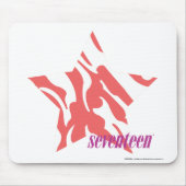 Zebra roze 3 muismat (Voorkant)