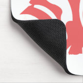 Zebra roze 4 muismat (Hoek)