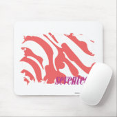 Zebra roze 4 muismat (Met muis)