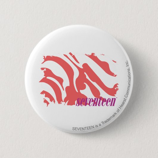 Zebra roze 4 ronde button 5,7 cm (Voorkant)