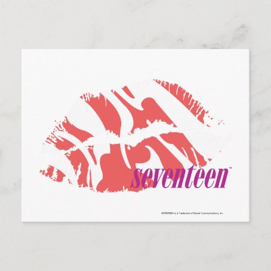 Zebra Roze Briefkaart (Voorkant)
