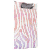 Zebra roze en witte afdrukken klembord (Rechts)
