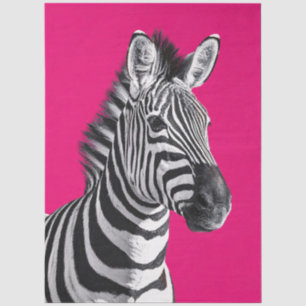 Zebra Roze Knipkunst Tissuepapier