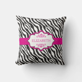 Zebra roze lint MoJo Pillow Kussen