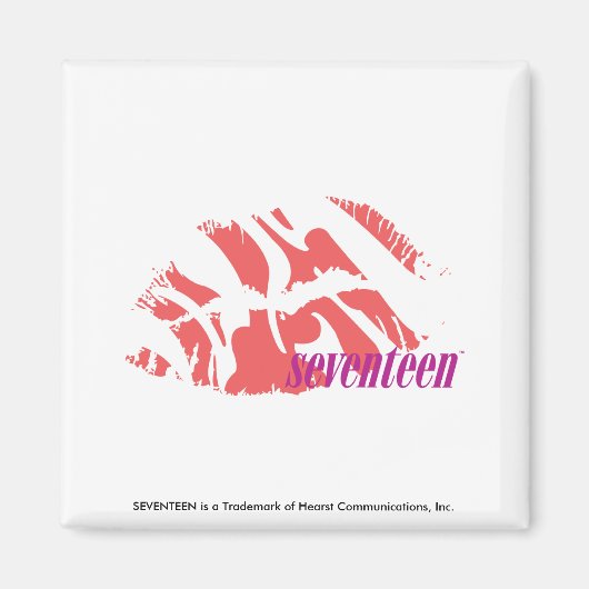 Zebra Roze Magneet (Voorkant)