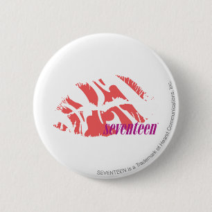 Zebra Roze Ronde Button 5,7 Cm