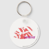 Zebra Roze Sleutelhanger (Voorkant)