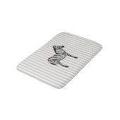 Zebra Safari Design Stripe Bath Mat (Gekanteld)