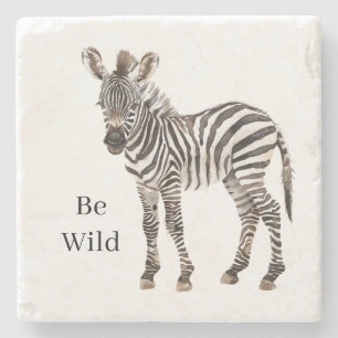 Zebra Safari Dier Stenen Onderzetter