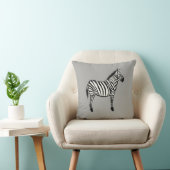 Zebra Safari Peinture animale Oreiller (Chaise)