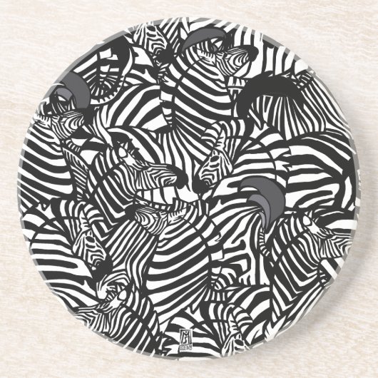 Zebra Sandstone Dessous de verre 2 (Devant)
