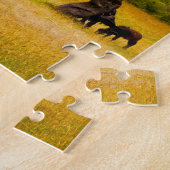 Zebra Savanna-dieren reizen buitenshuis Legpuzzel (Zijkant)