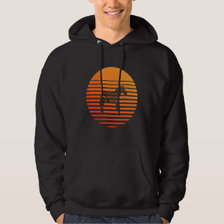 Zebra Schaduw Silhouet Voor Een Zon Hoodie