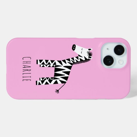 Zebra schattig kinder Case-Mate iPhone case (Achterkant (horizontaal))