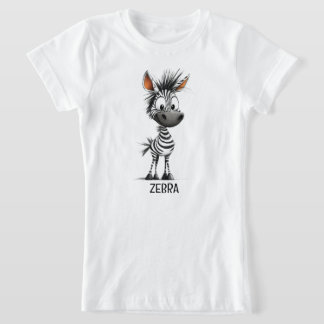 Zebra-schets T-shirt