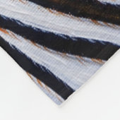 Zebra schilderen fleece deken (Hoek)