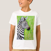Zebra schilderen t-shirt (Voorkant)
