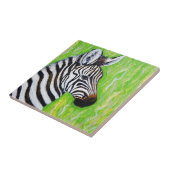 Zebra schilderen tegeltje (Zijkant)