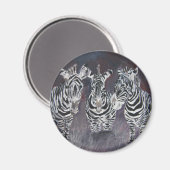 zebra-schilderij magneet (Voorkant / Achterkant)