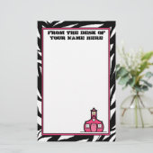 Zebra Schoolhouse Stationery Briefpapier (Staand voorkant)