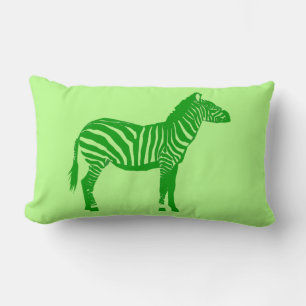 Zebra - Shades of Lime Green Kussen