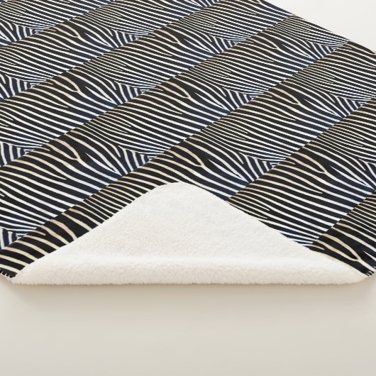 Zebra Sherpa blanket Sherpa Deken (3/4)