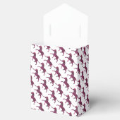 Zebra Silhouette Black en Hot Pink Print Bedankdoosjes (Geopend)