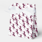 Zebra Silhouette Black en Hot Pink Print Bedankdoosjes (Voorkant Zijde)