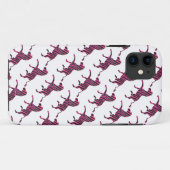Zebra Silhouette Black en Hot Pink Print Case-Mate iPhone Case (Achterkant (horizontaal))
