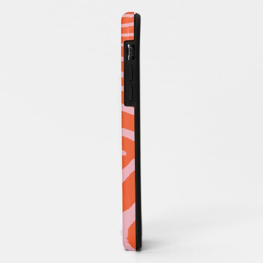 Zebra Sinaasappel en roze Case-Mate iPhone Case (Achterkant/links)