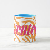 Zebra Sinaasappel Mok (Midden)