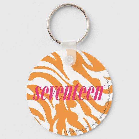 Zebra Sinaasappel Sleutelhanger (Voorkant)