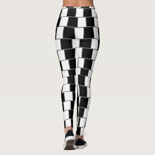 Zebra Skeleton Dazzle Leggings (Achterkant)