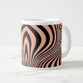 Zebra Skin Print Texture Pattern-88488 Extra Grote Beker (Voorkant rechts)