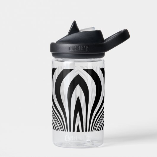 Zebra Skin Print Texture Pattern-88488 Waterfles (Links)