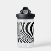 Zebra Skin Print Texture Pattern-88488 Waterfles (Voorkant)