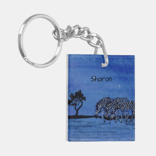 Zebra Sleutelhanger (Voorkant Links)