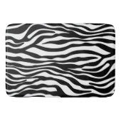 Zebra snijdt het patroon zwart-wit en je ideeën badmat (Voorkant)