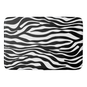 Zebra snijdt het patroon zwart-wit en je ideeën badmat