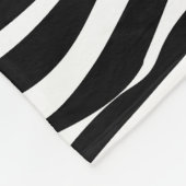 Zebra snijdt het patroon zwart-wit en je ideeën fleece deken (Hoek)