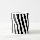 Zebra snijdt het patroon zwart-wit en je ideeën koffiemok (Center)