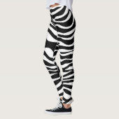 Zebra snijdt het patroon zwart-wit en je ideeën leggings (Links)