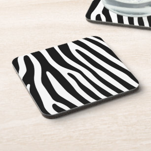 Zebra snijdt het patroon zwart-wit en je ideeën onderzetter