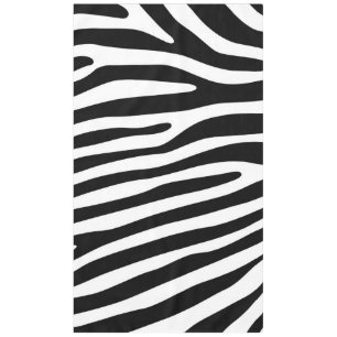 Zebra snijdt het patroon zwart-wit en je ideeën tafelkleed
