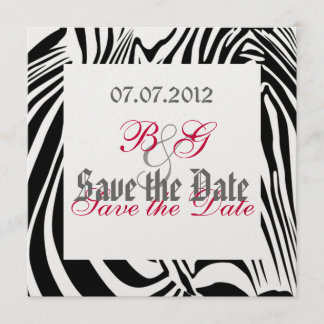 Zebra sparen de Datum Save The Date