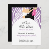 Zebra Sparen de Paars van de Aankondiging van de D (Voorkant / Achterkant)