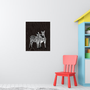 Zebra Spelen Poster
