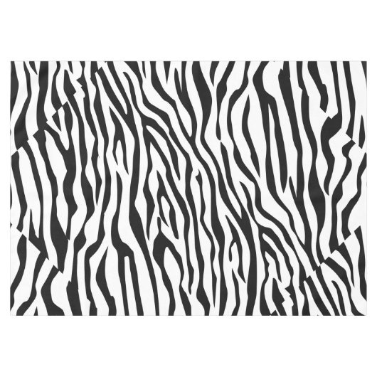 Zebra-spirietontwerppatroondecor Tafelkleed (Voorkant (Horizontaal))