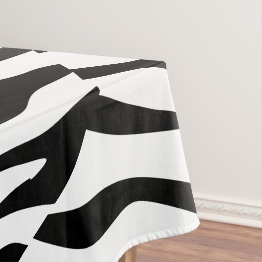 Zebra-spirietontwerppatroondecor Tafelkleed (Voorbeeld)