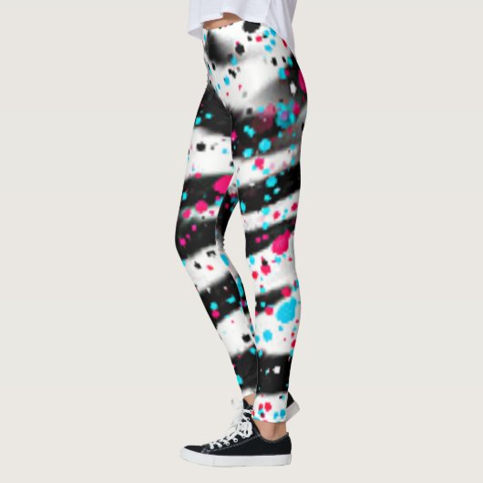 Zebra Splatter Leggings (Links)